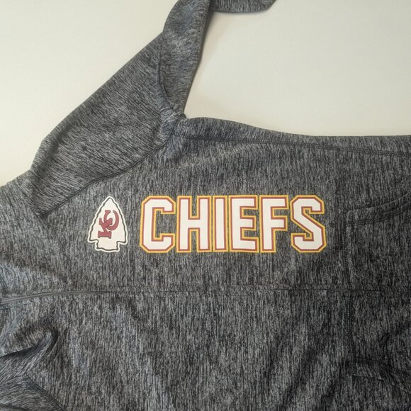 NFL Team Apparel Chiefs Gray Zippered/Hooded Jacket Size Small - Picture 12 of 13